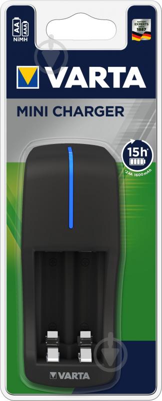 Зарядное устройство Varta Mini Charger AA (пальчиковые) 1 шт. (57646101401) - фото 1 Зарядное устройство Varta Mini Charger AA (пальчиковые) 1 шт. (57646101401) - фото 1