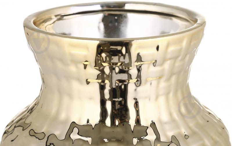 Ваза керамическая Минелли 28,5 см золотая DLP19273BA-1 GOLD COLOR - фото 2 Ваза керамическая Минелли 28,5 см золотая DLP19273BA-1 GOLD COLOR - фото 2