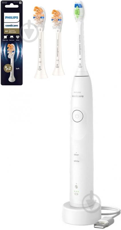 Набір Philips Series 5500 Електрична зубна щітка HX7110/01 + насадки HX9092/87 - фото 1 Набір Philips Series 5500 Електрична зубна щітка HX7110/01 + насадки HX9092/87 - фото 1