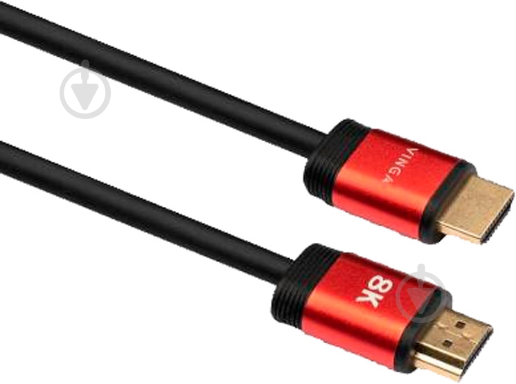 Кабель мультимедийный Vinga HDMI – HDMI 1,8 м black (VCPHDMIMM211.8) - фото 1