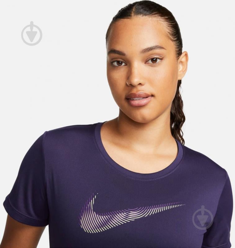 Футболка Nike W NK DF SWOOSH HBR SS TOP FB4696-555 р.XL синій - фото 3