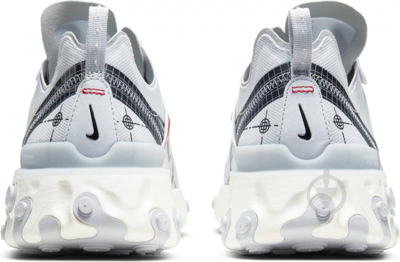 Кроссовки мужские демисезонные Nike React Element 55 CU3009-002 р.40,5 белые - фото 2 Кроссовки мужские демисезонные Nike React Element 55 CU3009-002 р.40,5 белые - фото 2
