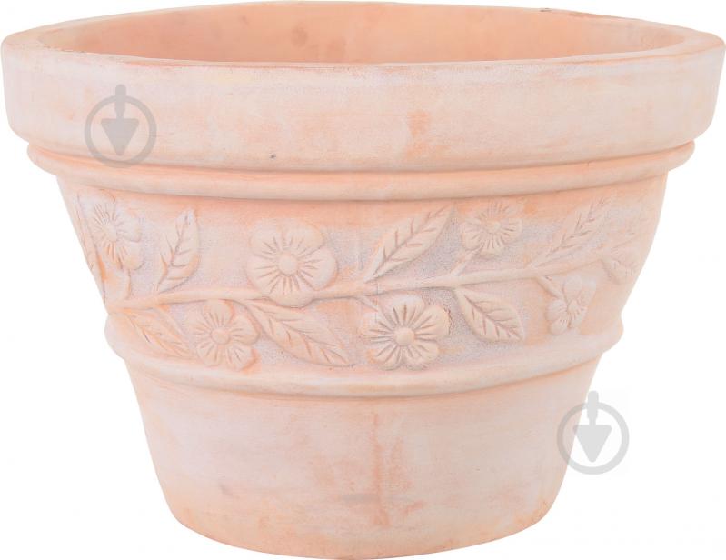 Кашпо Viet Thanh Ceramic флора 50х35 см VT.10200-1 круглый терракотовый - фото 1