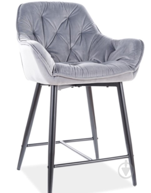 Стул барный Signal Meble CHERRY H-2 серый - фото 1 Стул барный Signal Meble CHERRY H-2 серый - фото 1