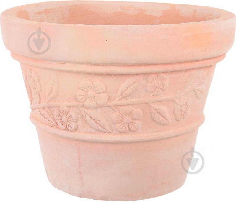 Кашпо Viet Thanh Ceramic флора 37х28 см VT.10200-2 круглый терракотовый - фото 1