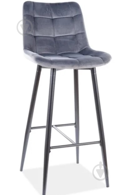 Стул барный Signal Meble CHIC H-1 серый - фото 1