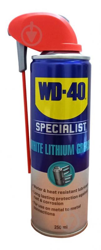 Біле літієве мастило WD-40 SPECIALIST "Розумна трубочка" 250 мл - фото 1