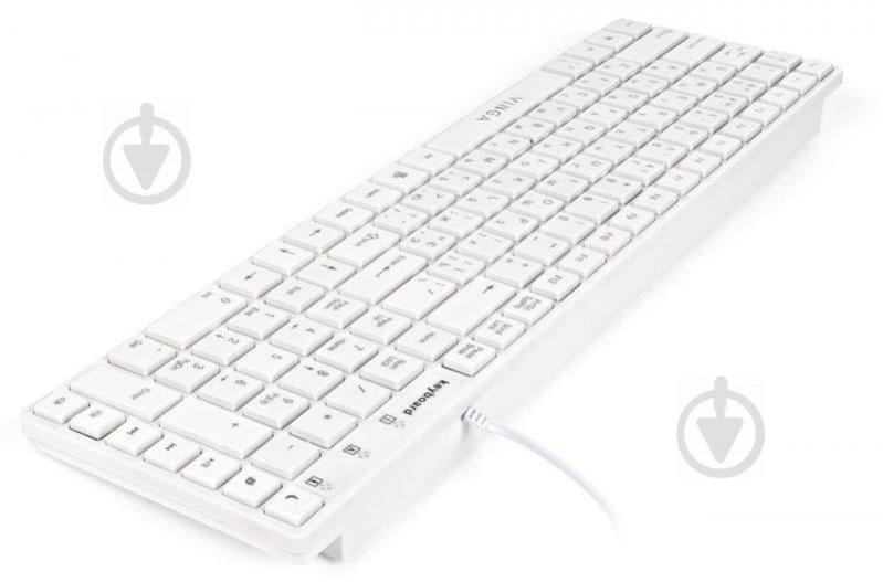 Клавіатура Vinga KB820 (KB820White) white - фото 9