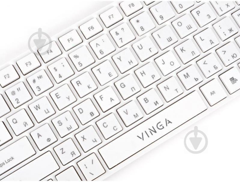 Клавіатура Vinga KB820 (KB820White) white - фото 10