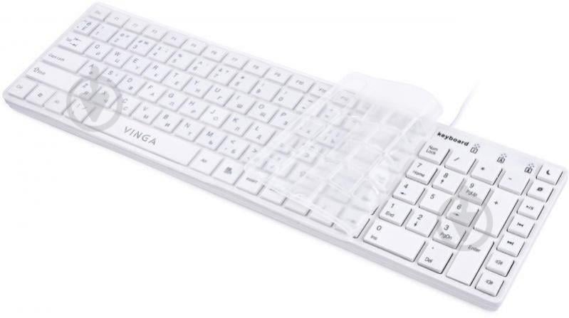 Клавіатура Vinga KB820 (KB820White) white - фото 8