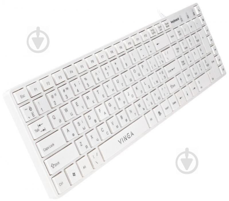 Клавіатура Vinga KB820 (KB820White) white - фото 3