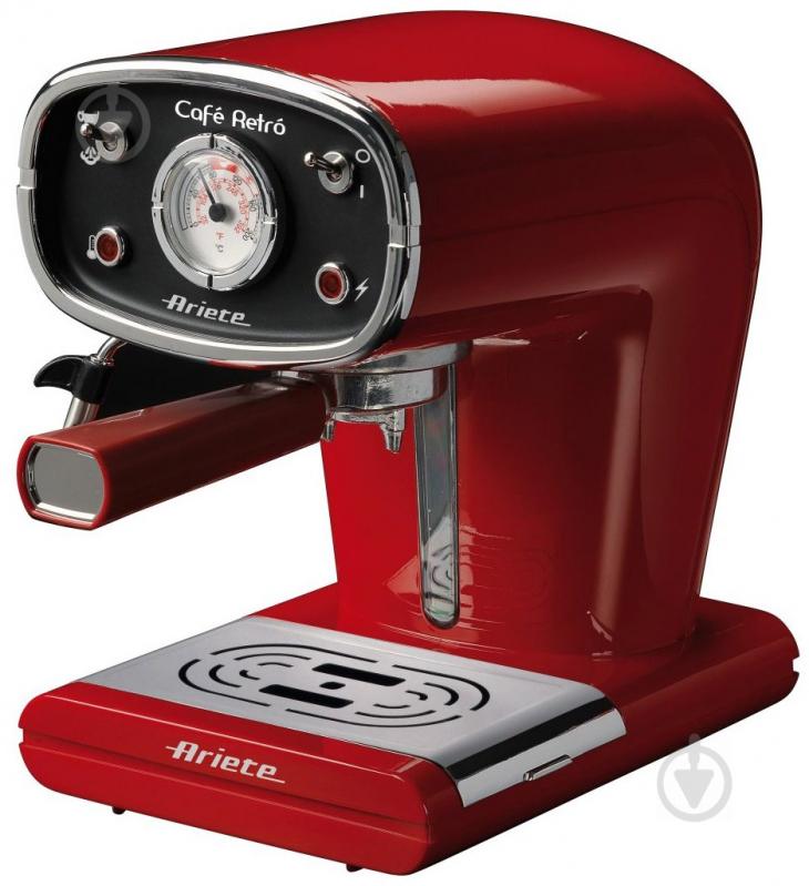 Кофеварка рожковая Ariete Retro 1388 red - фото 1