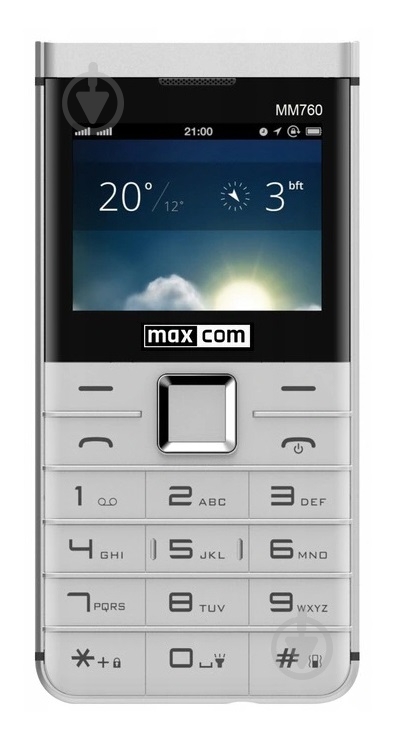 Мобільний телефон Maxcom MM760 white - фото 1