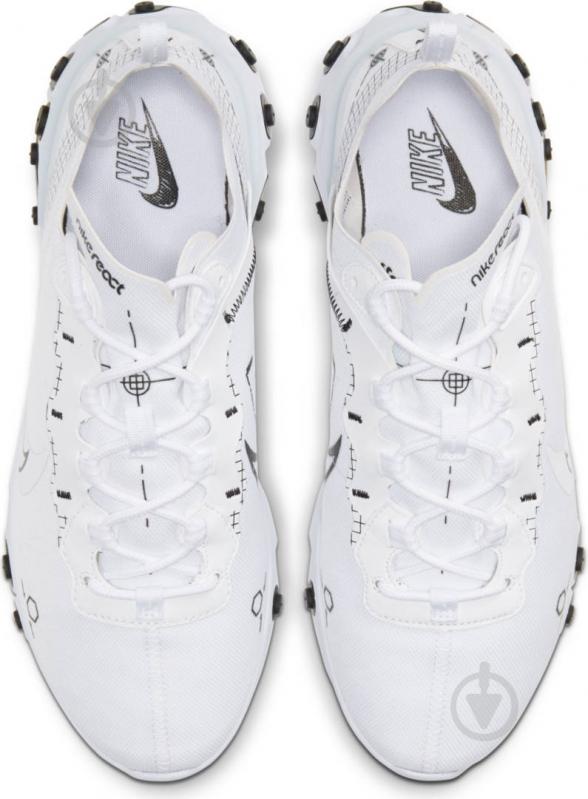 Кросівки чоловічі демісезонні Nike React Element 55 CU3009-100 р.40,5 білі - фото 7