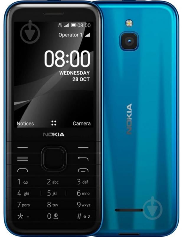 Мобільний телефон Nokia 8000 DS 4G blue - фото 1