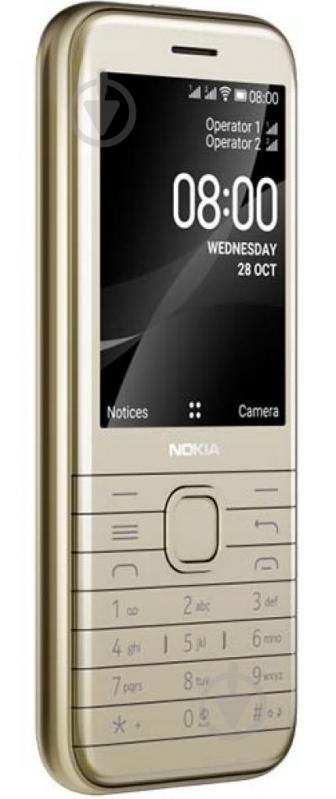 Мобильный телефон Nokia 8000 DS 4G gold - фото 2