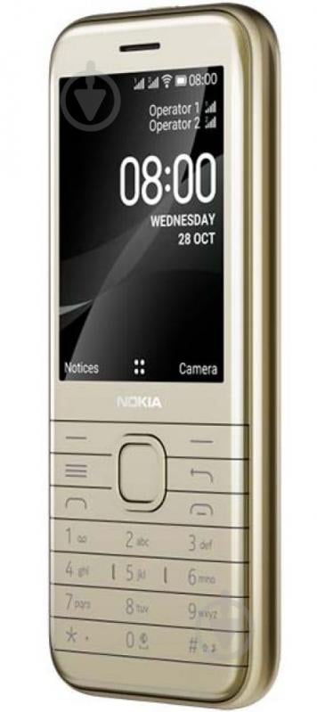 Мобильный телефон Nokia 8000 DS 4G gold - фото 3