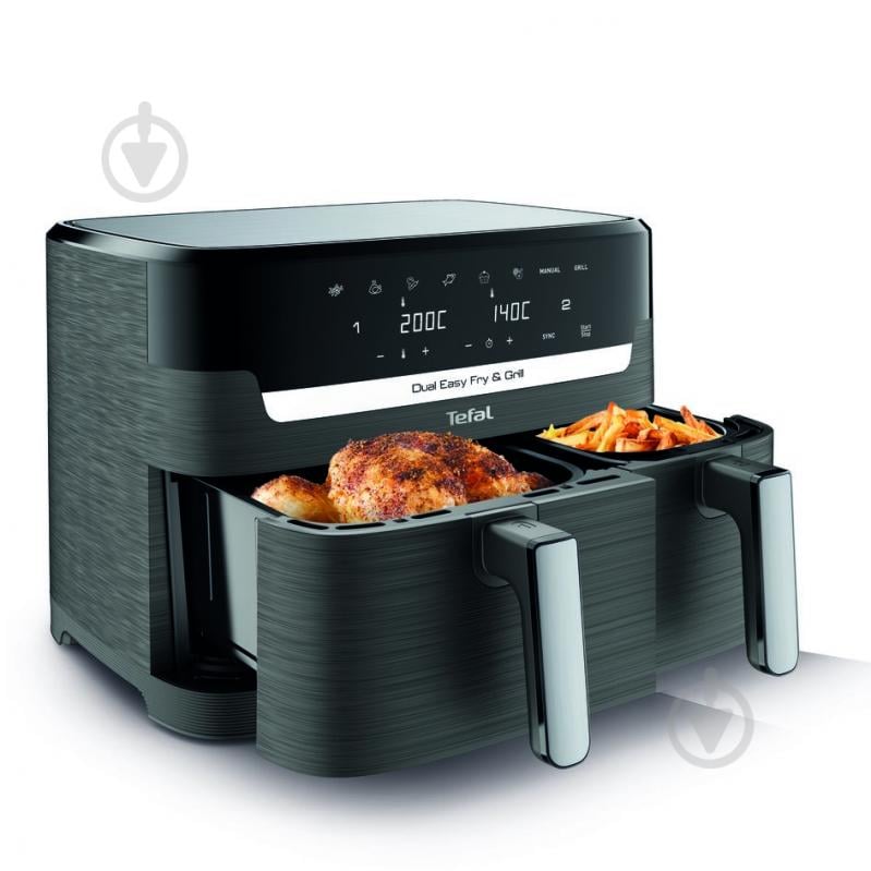 Мультипечь Tefal Dual Easy Fry & Grill Air Fryer EY905B10 - фото 2