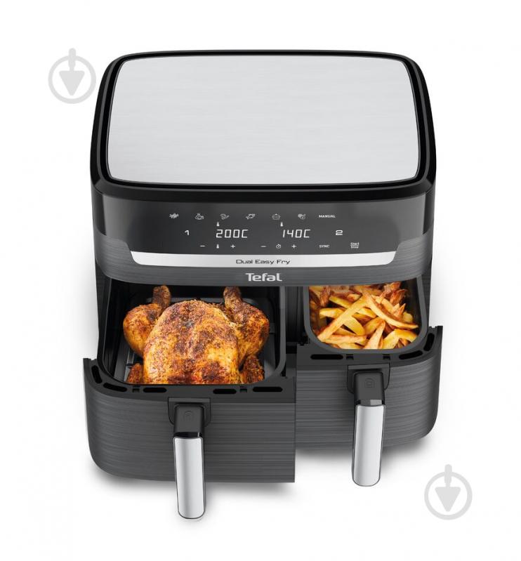 Мультипечь Tefal Dual Easy Fry & Grill Air Fryer EY905B10 - фото 5