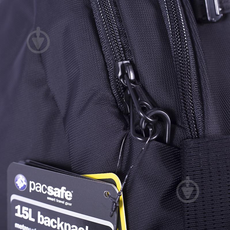 Рюкзак Pacsafe Metrosafe LS350 13.3" black (30430100) - фото 13