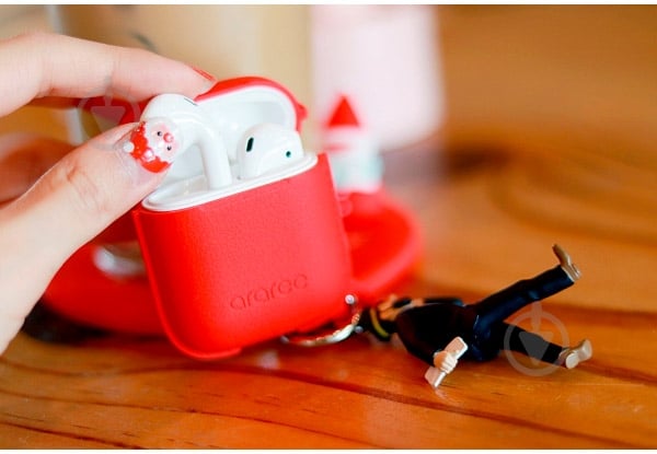 Чехол для наушников Araree Pops Apple AirPods red - фото 8 Чехол для наушников Araree Pops Apple AirPods red - фото 8