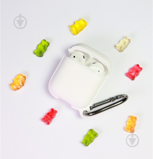 Чехол для наушников Araree Pops Apple AirPods white - фото 5 Чехол для наушников Araree Pops Apple AirPods white - фото 5
