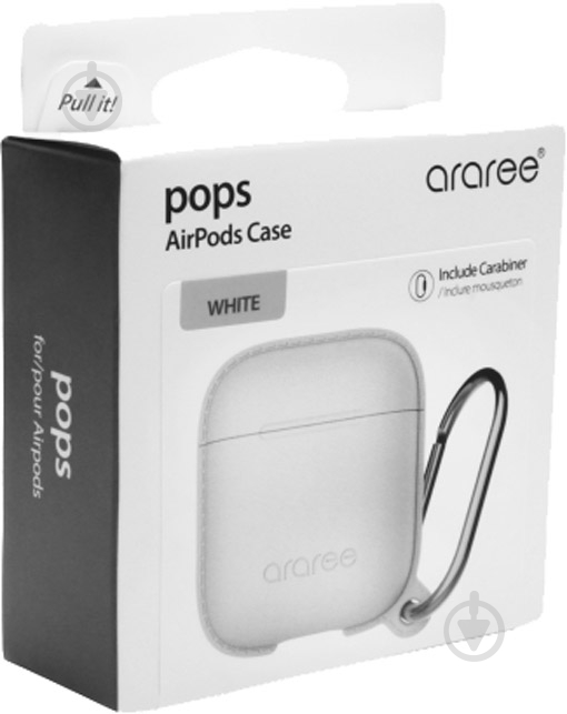 Чехол для наушников Araree Pops Apple AirPods white - фото 4 Чехол для наушников Araree Pops Apple AirPods white - фото 4