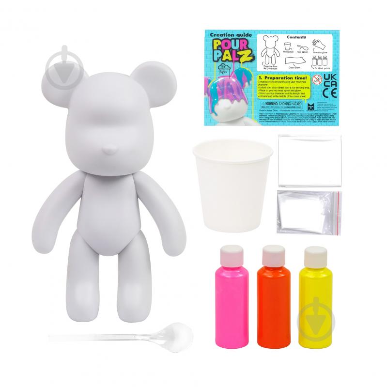 Набор для творчества ToyMonster Флюид Арт Мишка Магия Манго GS-G08683 - фото 3 Набор для творчества ToyMonster Флюид Арт Мишка Магия Манго GS-G08683 - фото 3