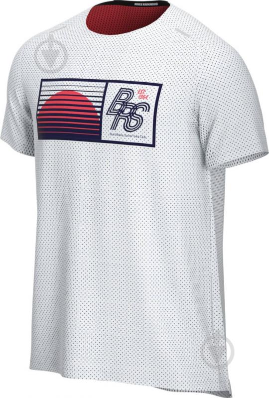 Футболка Nike M NK RISE 365 SS TOP BRS CU3419-100 р.XL белый - фото 1