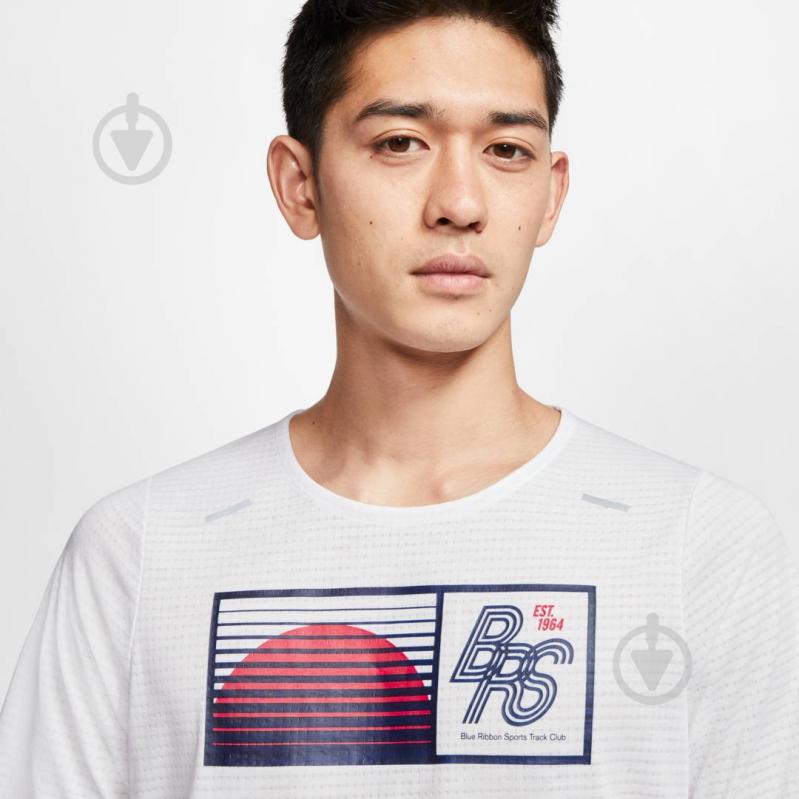 Футболка Nike M NK RISE 365 SS TOP BRS CU3419-100 р.XL белый - фото 4