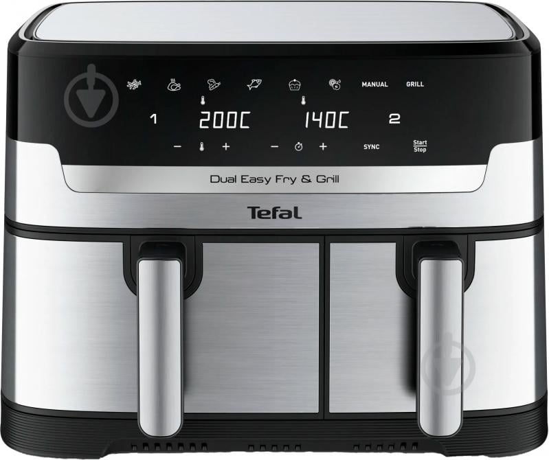 Мультипечь Tefal Dual Easy Fry & Grill Air Fryer EY905D10 - фото 1