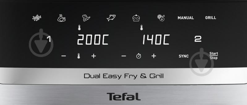 Мультипечь Tefal Dual Easy Fry & Grill Air Fryer EY905D10 - фото 13