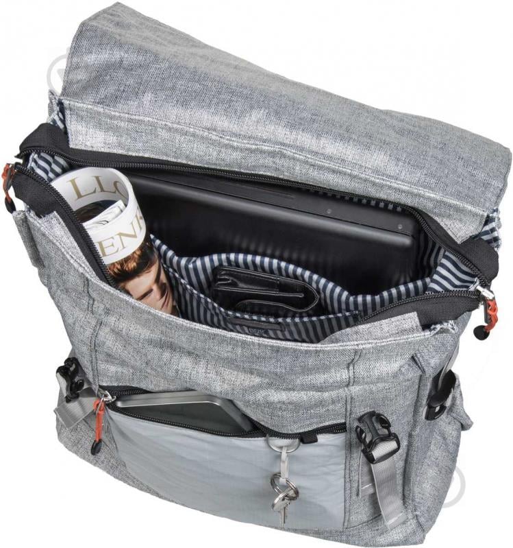 Рюкзак Pacsafe Slingsafe LX450 15.6" grey melange (45320112) - фото 7