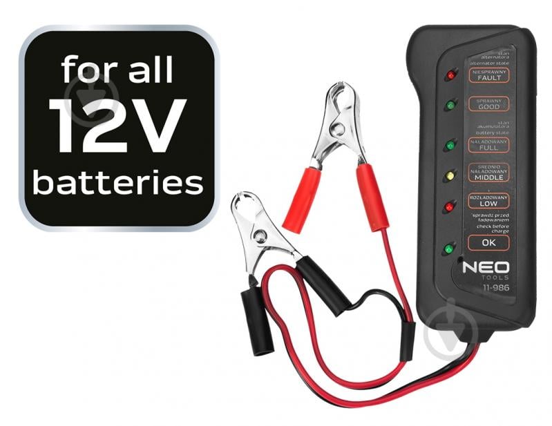 Тестер аккумулятора NEO tools 11-986 - фото 5