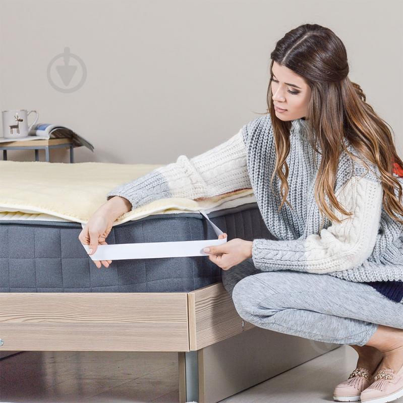 Наматрасник IDEIA Wool молочный 90x200 см - фото 2