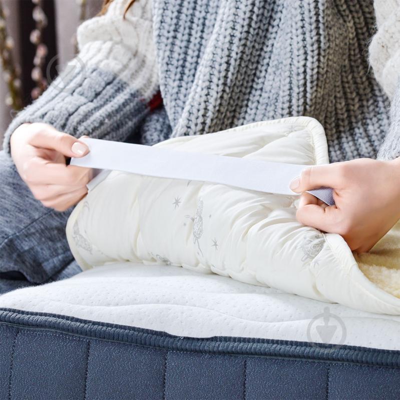 Наматрасник IDEIA Wool молочный 90x200 см - фото 7