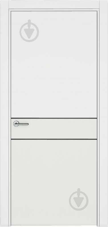 Дверне полотно IN WOOD Etalon ET-05 AL ПГ із молдингами 800 мм білий - фото 1