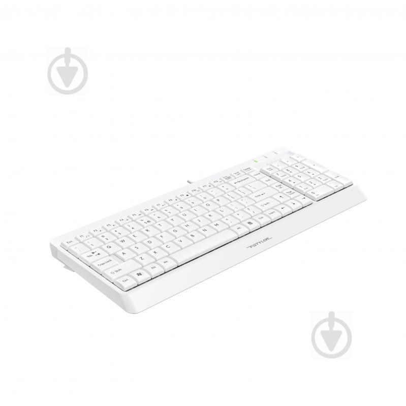 Клавиатура A4Tech FK15 (White) (FK15 (White)) Fstyler Wired Keyboard USB white - фото 2