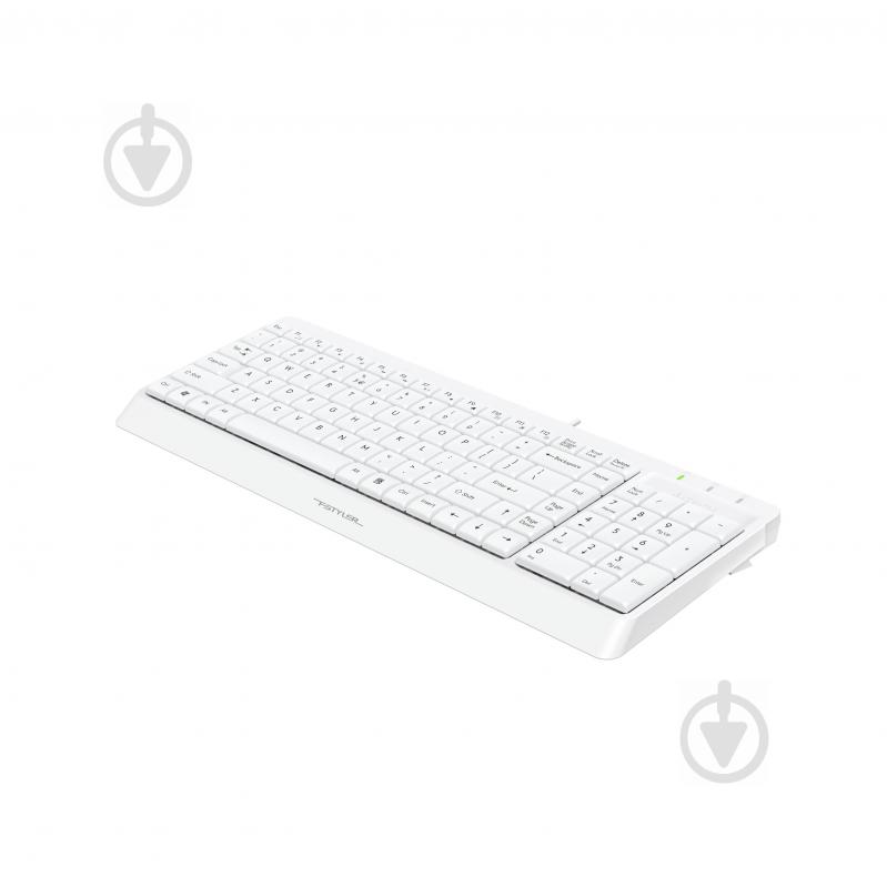 Клавиатура A4Tech FK15 (White) (FK15 (White)) Fstyler Wired Keyboard USB white - фото 3