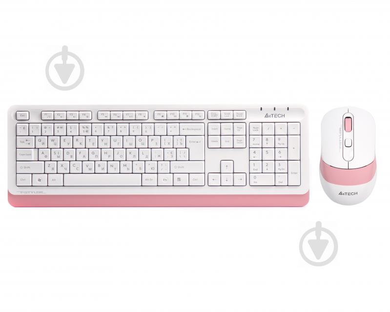 Комплект клавіатура та миша A4Tech FG1010 (Pink) Fstyler USB - фото 1