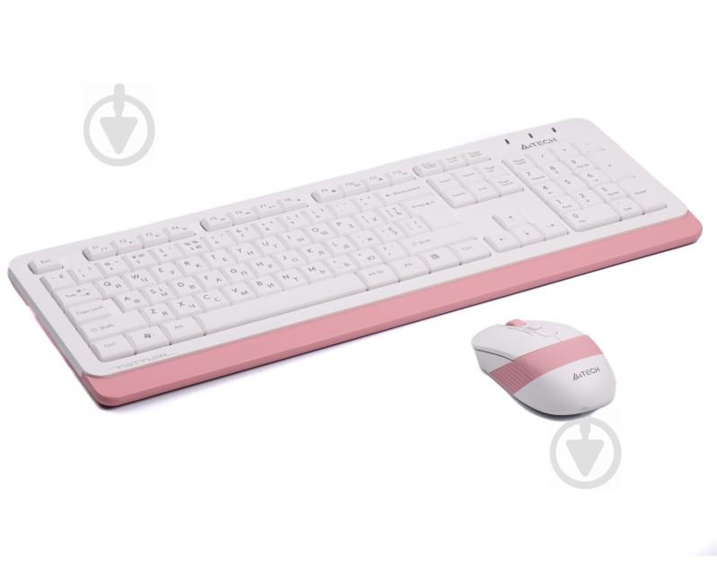 Комплект клавіатура та миша A4Tech FG1010 (Pink) Fstyler USB - фото 2