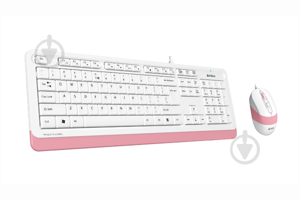 Комплект клавіатура + миша A4Tech F1010 (Pink) Fstyler USB - фото 4