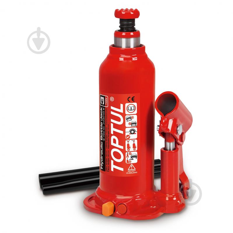 Домкрат Toptul бутылочный 3т 188-363 мм JHAB0103 3 т - фото 1 Домкрат Toptul бутылочный 3т 188-363 мм JHAB0103 3 т - фото 1