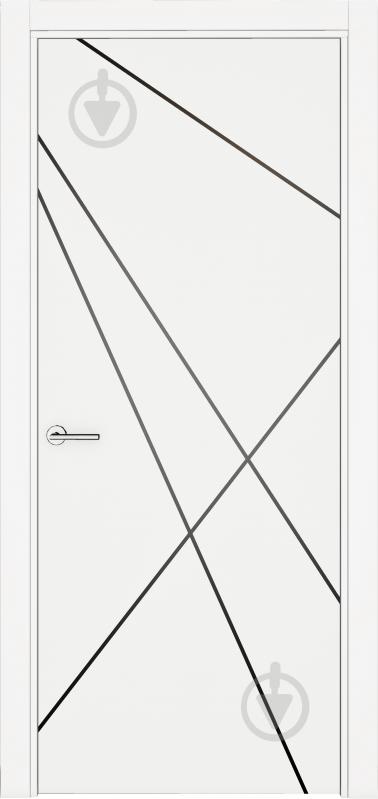 Дверне полотно IN WOOD Etalon ET-10 AL ПГ із молдингами 700 мм білий - фото 1