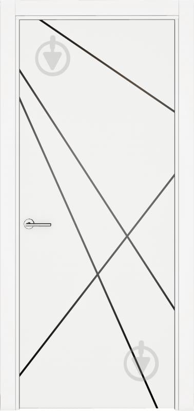 Дверне полотно IN WOOD Etalon ET-10 AL ПГ із молдингами 800 мм білий - фото 1