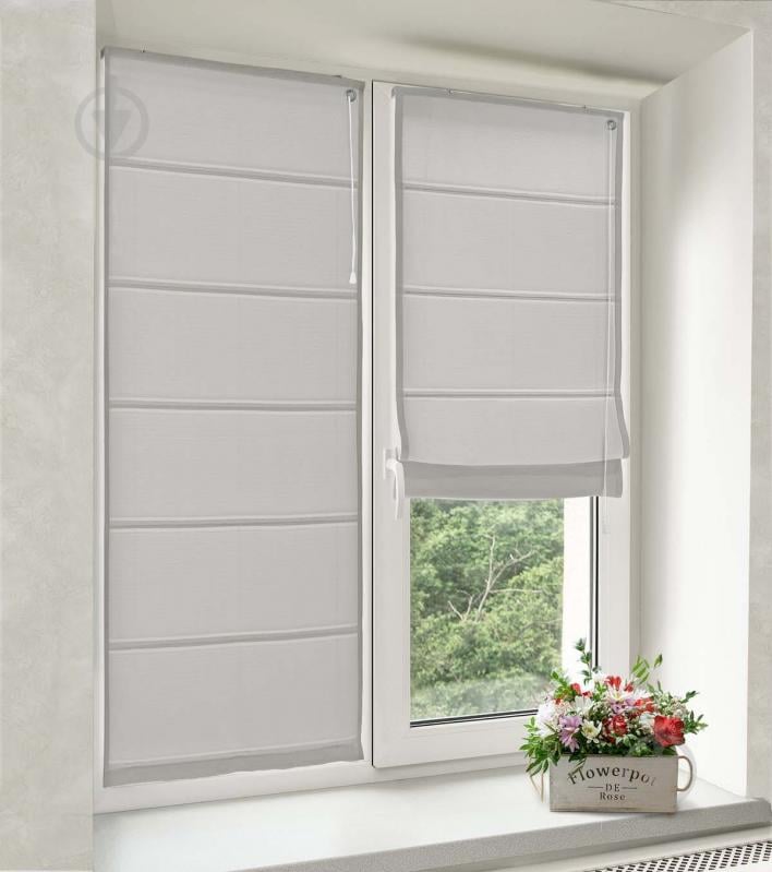 Римская штора Rollotex Шнуровое упрвление ASTI 40x220 см сильвер - фото 2 Римская штора Rollotex Шнуровое упрвление ASTI 40x220 см сильвер - фото 2