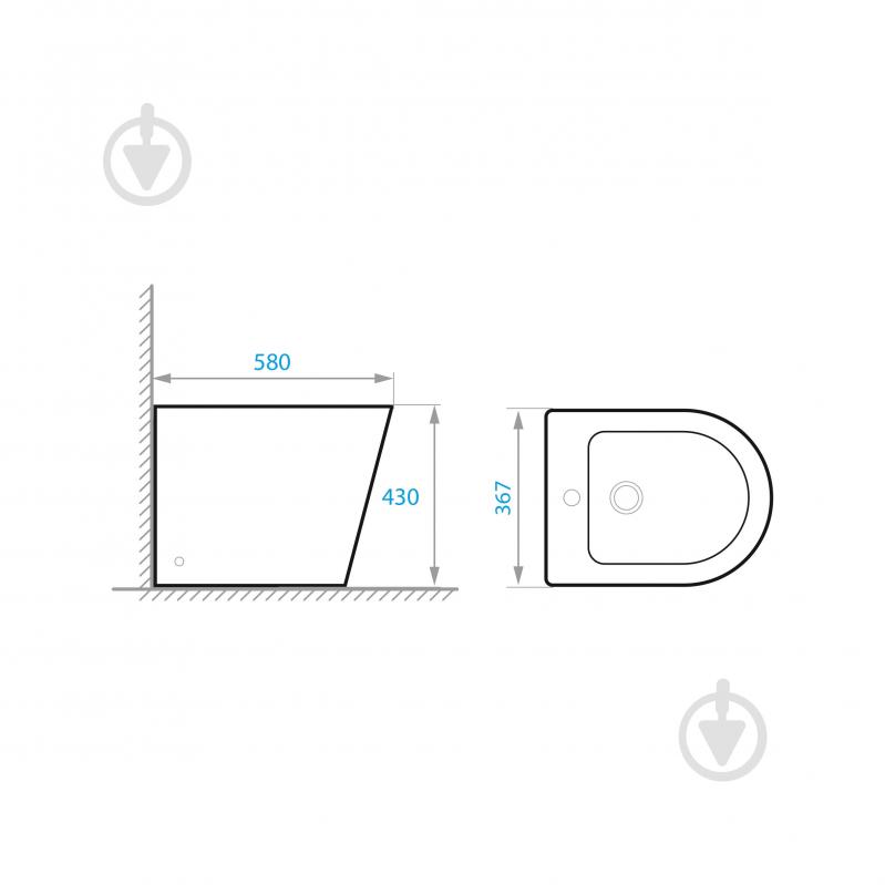 Біде підлогове Koller Pool ORION - фото 3