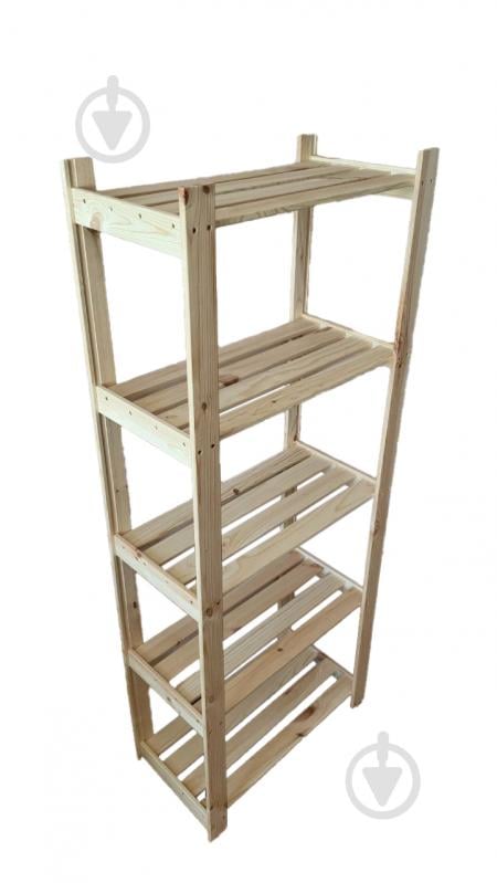 Стеллаж деревянный 1500x600x300 мм T.Marco дерево полки 5 шт. - фото 1 Стеллаж деревянный 1500x600x300 мм T.Marco дерево полки 5 шт. - фото 1