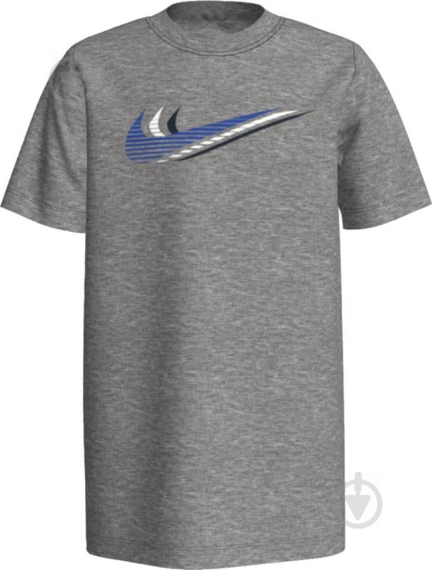 Футболка Nike U NSW TEE TRIPLE SWOOSH CU4572-063 р.S серый - фото 3