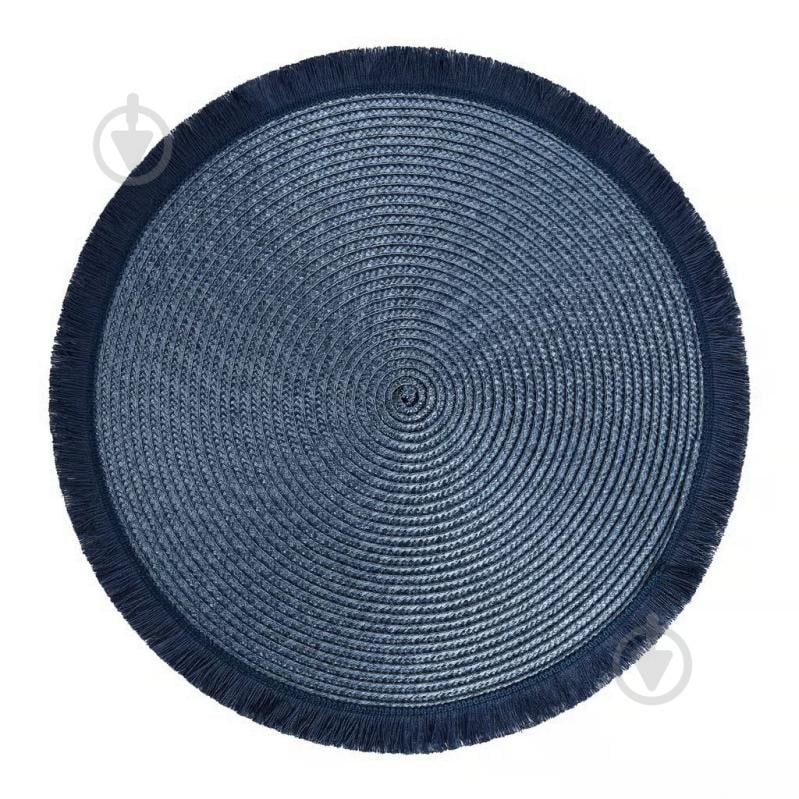 Килимок для сервірування Ambition Hawai 38 см ПВХ/ПС синій - фото 1